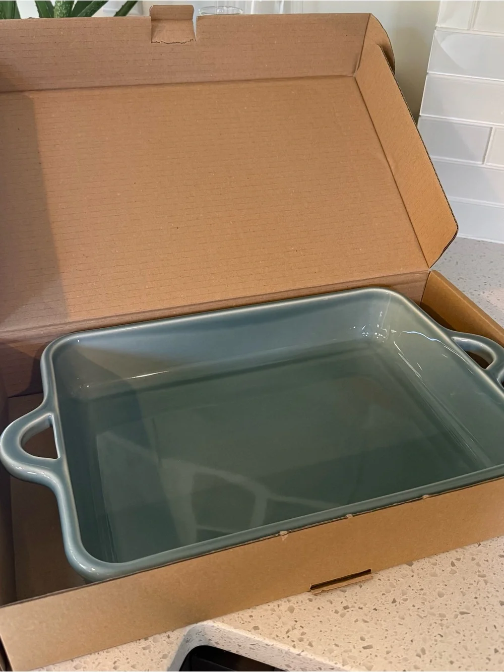 Revol BOMBANCE RECTANGULAR DISH 34CM INDUCTION Cloud Grey